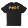 Pass~Port Letterhead Panel Tee - Washed Black