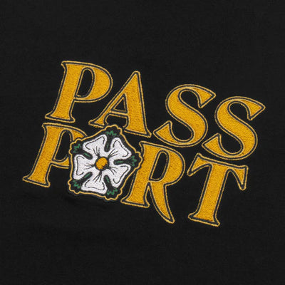 Pass-port Rosa Embroidery T-Shirt Black