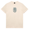 Passport Fountain Embroidery T-Shirt Natural
