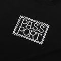 Passport Invasive Embroidered Crew Sweat Black