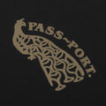 Passport Peacock T-Shirt Black