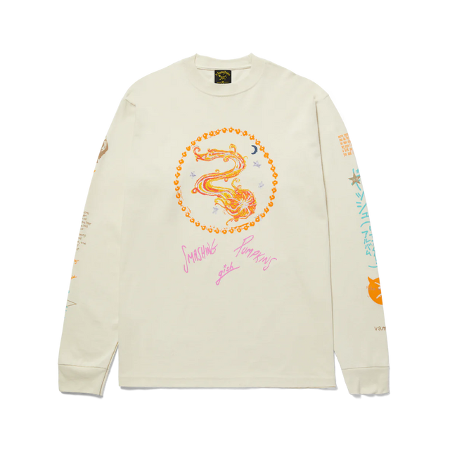 HUF x Smashing Pumpkins Crush Longsleeve Tee Bone
