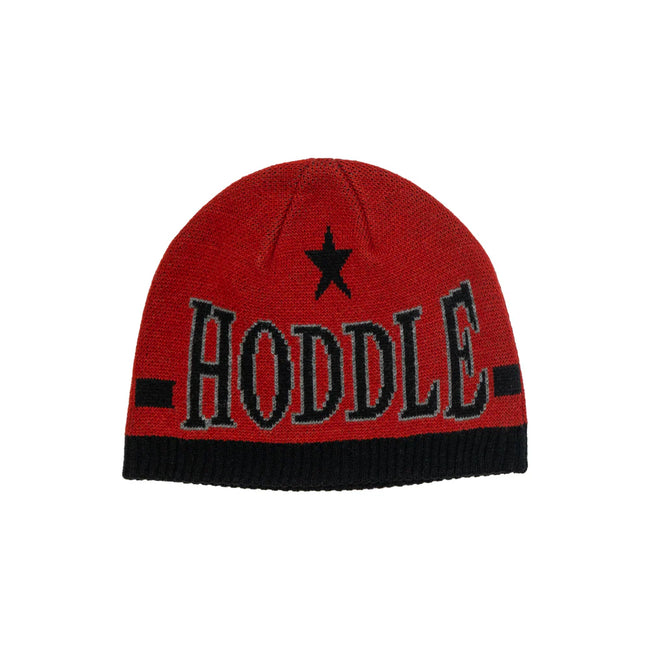 Hoddle Star Above Beanie Red