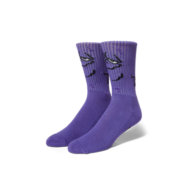 Huf Green Nuggets Crew Socks Purple