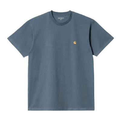 Carhartt WIP Chase T-Shirt Storm Blue/Gold