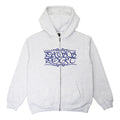 Pass~Port Calligraphy Zip Hood - White Marle