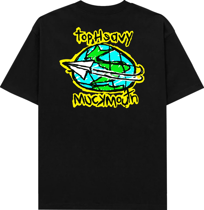 Muckmouth X Top Heavy Tee - Black