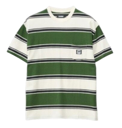 Xlarge '91 Pocket Stripe Tee  Forest Green