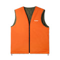 Butter Goods Chainlink Reversible Puffer Vest Army/Orange