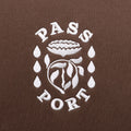 Passport Fountain Embroidery Crew Bark