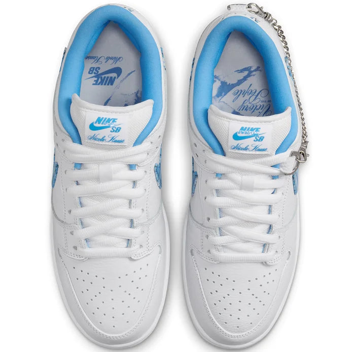 Nicole Hause × Nike SB Dunk Low Pro 27.5 Nike SB Dunk Low Pro x Nicole Hause White/University Blue