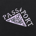 Passport Manuscript T-Shirt Black