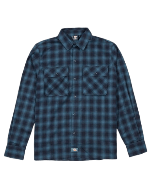 Dickies Houston Plaid L/S Shirt Dark Lincoln Green