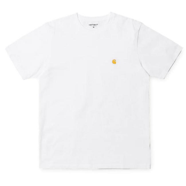 Carhartt WIP Chase T-Shirt White/Gold