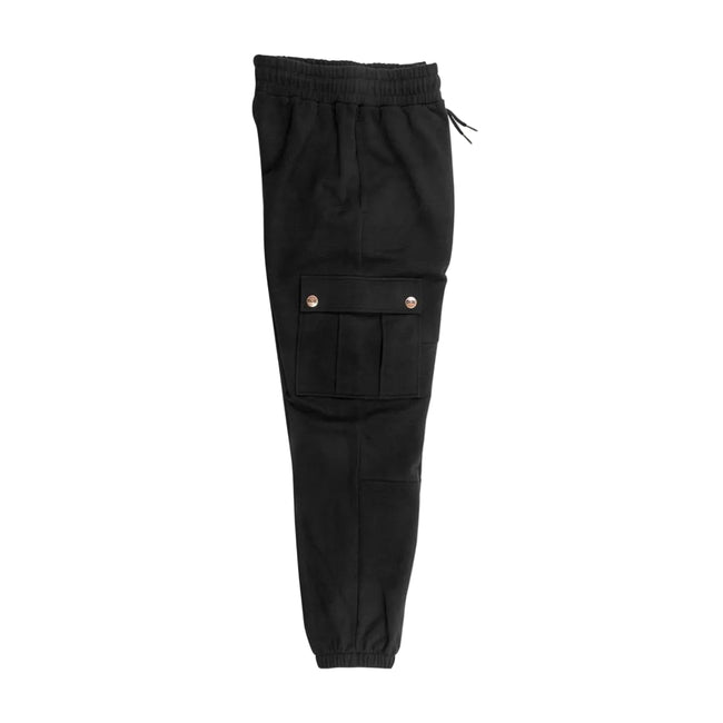 DGK Soldier Fleece Cargo Pants Black
