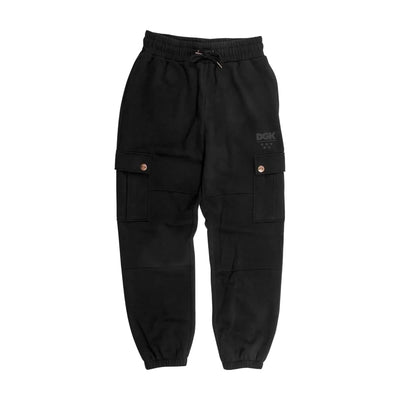 DGK Soldier Fleece Cargo Pants Black