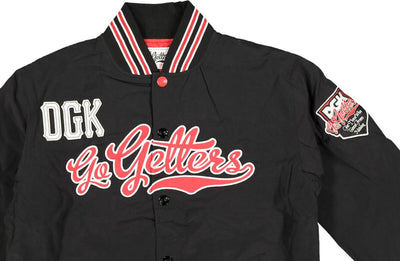 DGK Go Getters Stadium Jacket Black/Red
