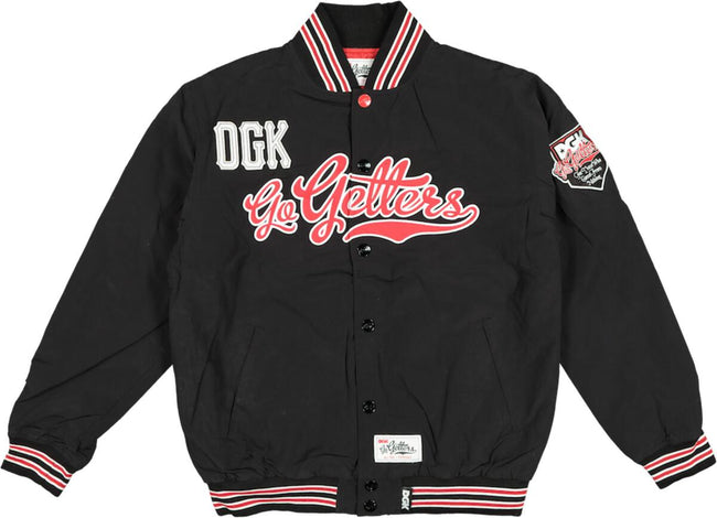 DGK Go Getters Stadium Jacket Black/Red