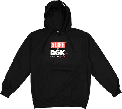 DGK x ALIFE Run It Boogie Hood Black