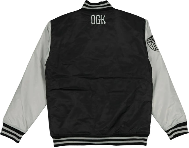 DGK Underdogs Stadium Jacket Black/Grey