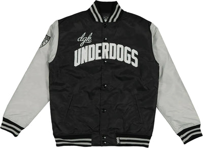 DGK Underdogs Stadium Jacket Black/Grey