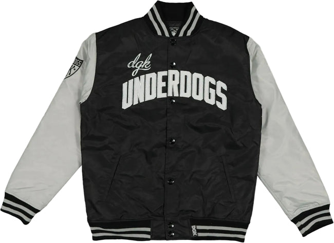DGK Underdogs Stadium Jacket Black/Grey