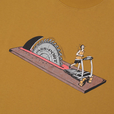 Pass~Port Keep Running T-Shirt Mustard