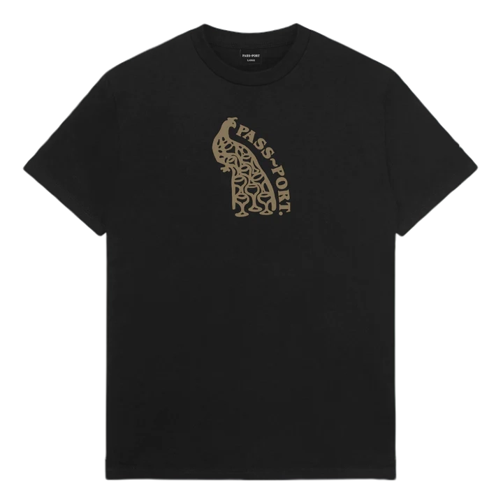 Passport Peacock T-Shirt Black – Embassy chch