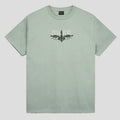 Passport lily Of The Valley Tee Stonewash Green