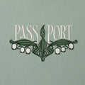 Passport lily Of The Valley Tee Stonewash Green