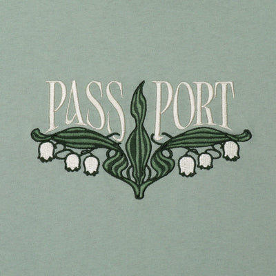 Passport Lily Of The Valley Tee Stonewash Green