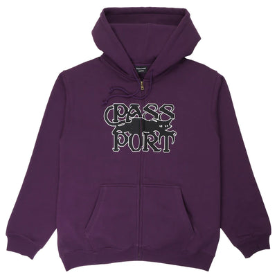 Pass~Port Slinkin' Zip Hoodie Eggplant
