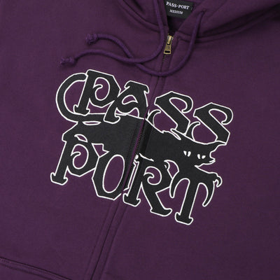 Pass~Port Slinkin' Zip Hoodie Eggplant