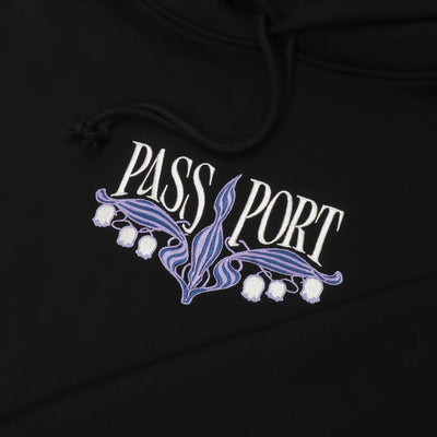 Passport Lily Of The Valley Hoodie Black