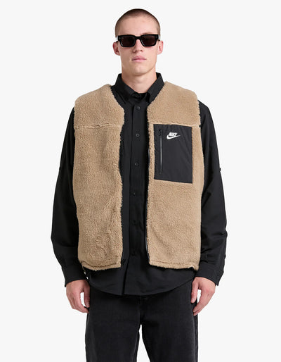 Nike SB Winter Sherpa Vest Khaki/Black