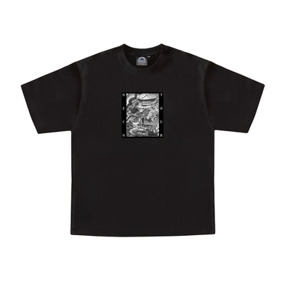 Deco Temple Tour Tee Black