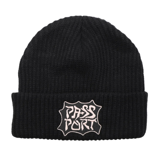 Passport Glyph Beanie Black