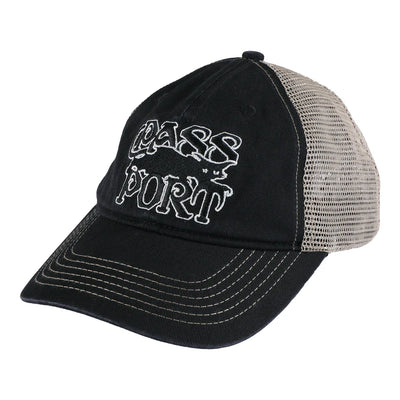 Pass~Port Slinkin' Leagues Trucker Cap Washed Black