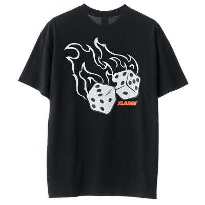 XLarge Fire Dice T-Shirt Black