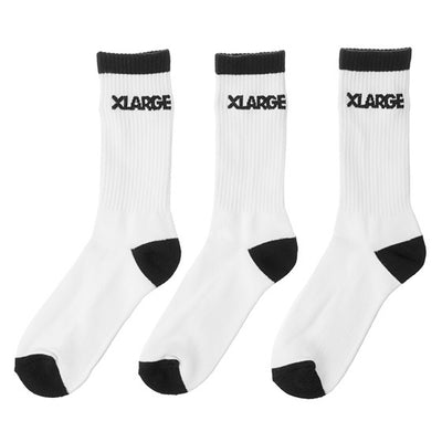 XLarge 91 Sock 3-Pack White