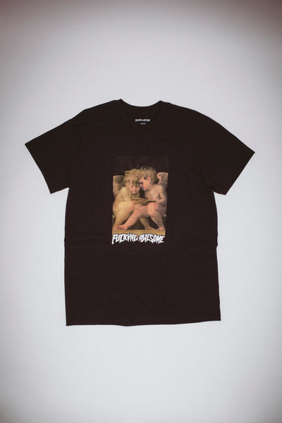 Fucking Awesome Angel and Demon Tee Black