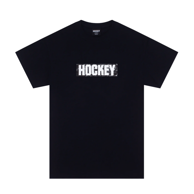 Hockey Sticker Logo T-Shirt Black