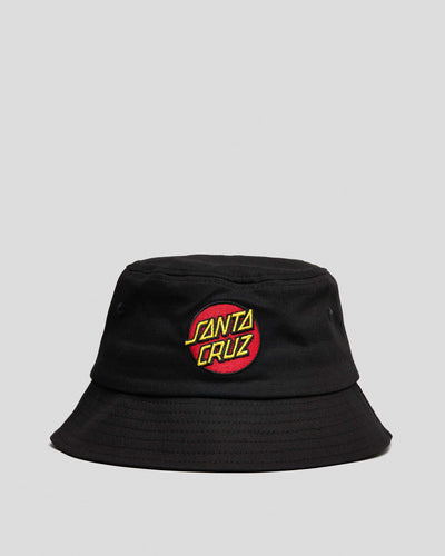 Santa Cruz Classic Dot Patch Bucket Hat Black Size S/M