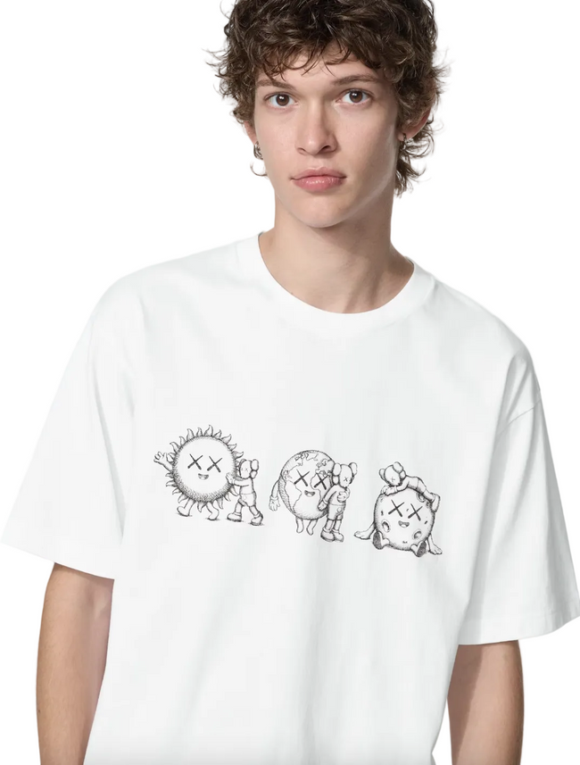 Uniqlo x Kaws Sun, Earth, Moon Universe UT Graphic T-Shirt - White