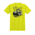 AntiHero  Heiro Pocket Tee Shirt  Neon safety Green