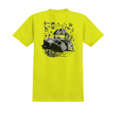 AntiHero  Heiro Pocket Tee Shirt  Neon safety Green
