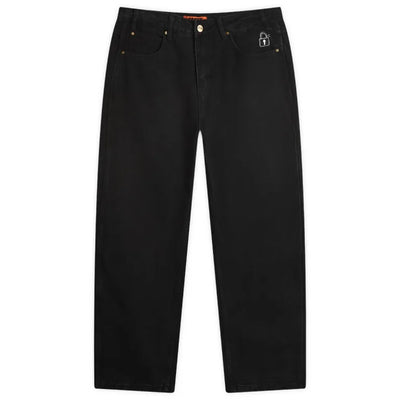 Butter Lock Baggy Denim Jeans Flat Black