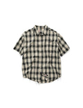 S-Double Vista Short Sleeve Shirt Black/White