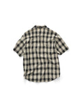S-Double Vista Short Sleeve Shirt Black/White