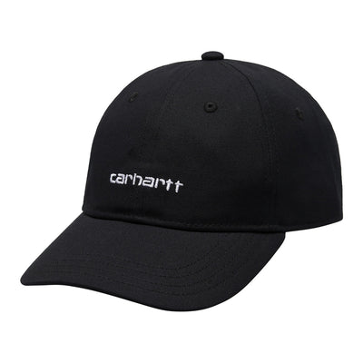 Carhartt WIP Canvas Script Cap - Black / White